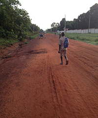 Students in Kalalé, Benin, make their daily commute to and from school.